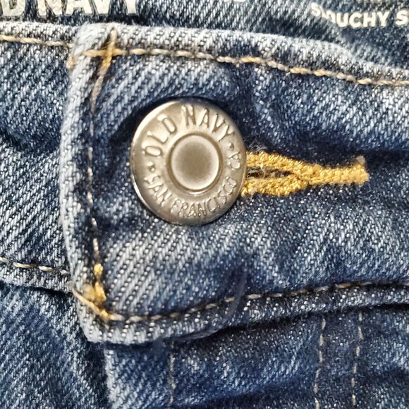 Old Navy Jeans Womens Size 18 Blue High-Rise Slouchy Straight Distressed Denim - Picture 10 of 12